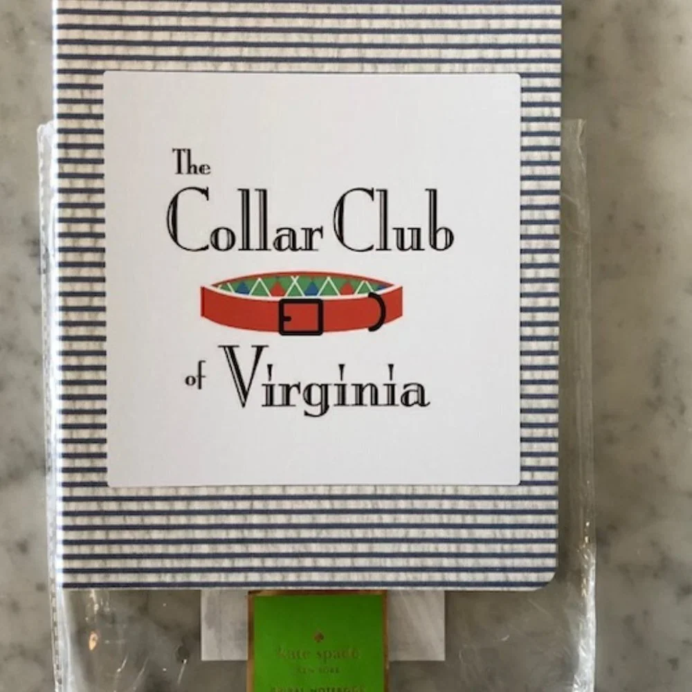KATE SPADE Spiral Mini Notebook Collar Club of Virginia Seesucker Print …